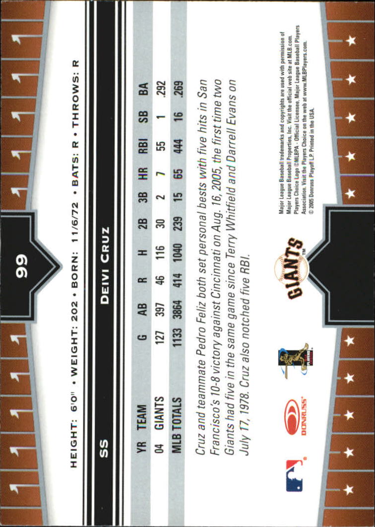 2005 Donruss Champions Baseball Impressions Parallel Singles - You Choose - Picture 50 of 191