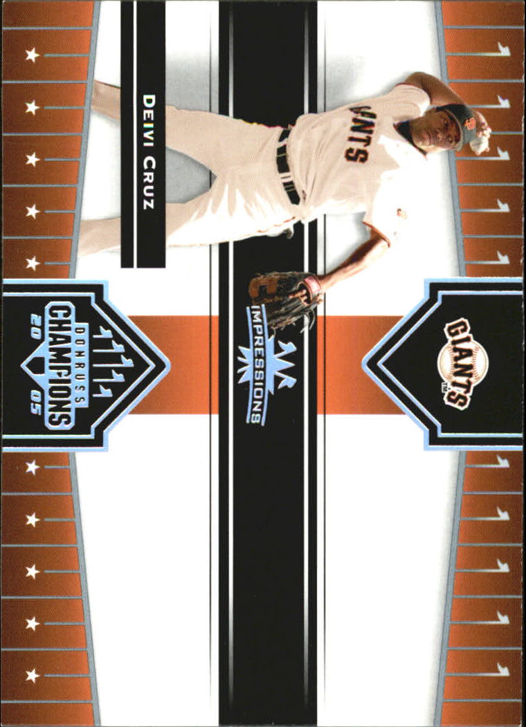 2005 Donruss Champions Baseball Impressions Parallel Singles - You Choose - Picture 49 of 191