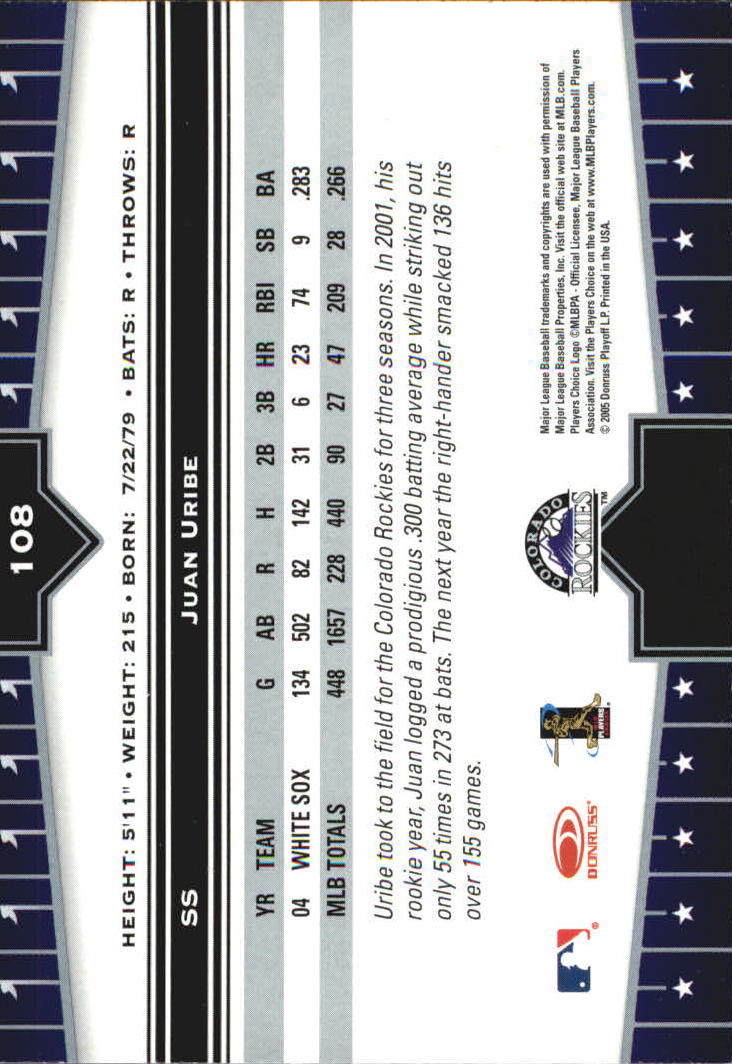 2005 Donruss Champions Baseball Impressions Parallel Singles - You Choose - Picture 54 of 191