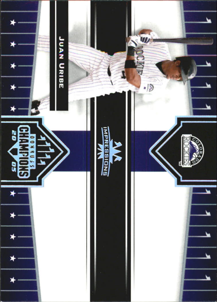 2005 Donruss Champions Baseball Impressions Parallel Singles - You Choose - Picture 53 of 191