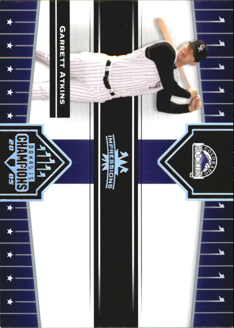 2005 Donruss Champions Baseball Impressions Parallel Singles - You Choose - Picture 61 of 191