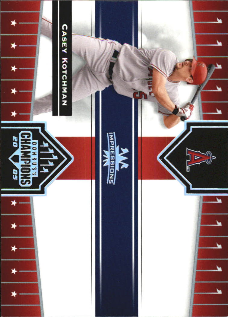 2005 Donruss Champions Baseball Impressions Parallel Singles - You Choose - Picture 87 of 191