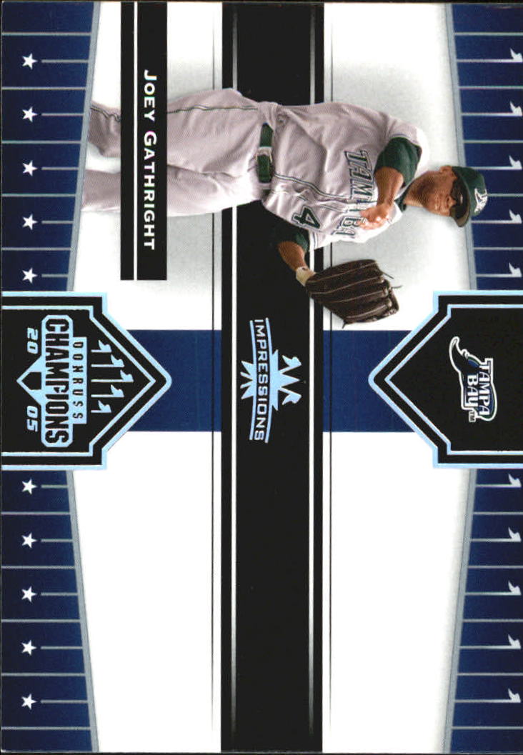 2005 Donruss Champions Baseball Impressions Parallel Singles - You Choose - Picture 95 of 191