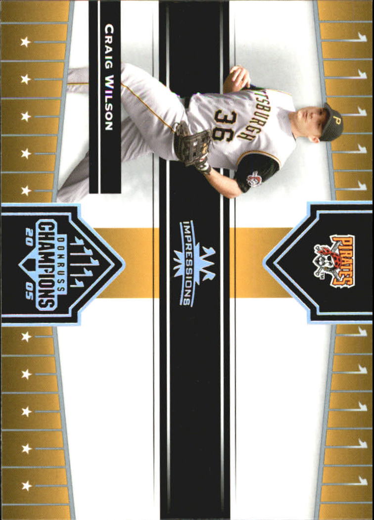 2005 Donruss Champions Baseball Impressions Parallel Singles - You Choose - Picture 123 of 191