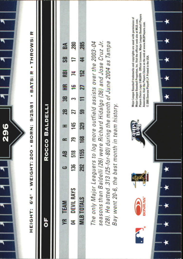2005 Donruss Champions Baseball Impressions Parallel Singles - You Choose - Picture 134 of 191