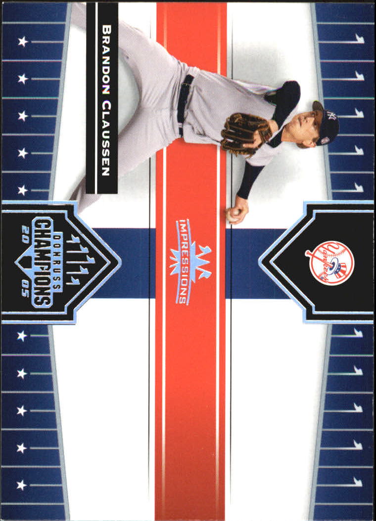 2005 Donruss Champions Baseball Impressions Parallel Singles - You Choose - Picture 148 of 191