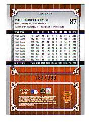 2005 Classic Clippings #87 Willie McCovey LGD back image