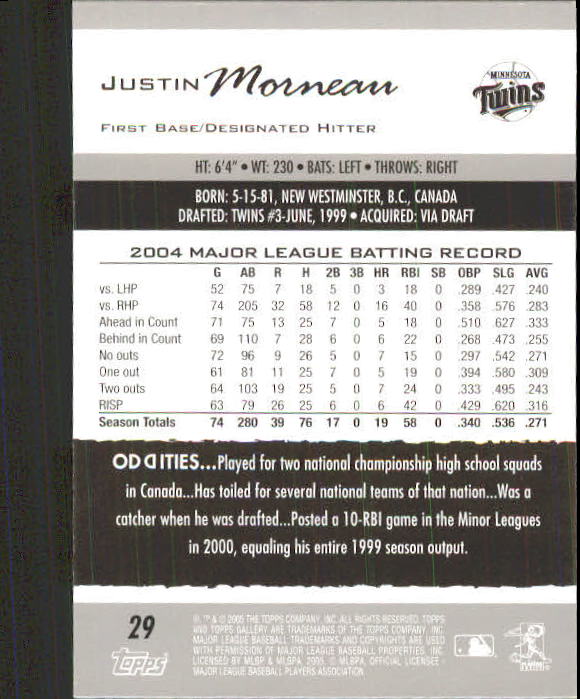 A6153- 2005 Topps Gallery BB Cards 1-188 +Inserts -You Pick- 15+ FREE US SHIP - Picture 54 of 328