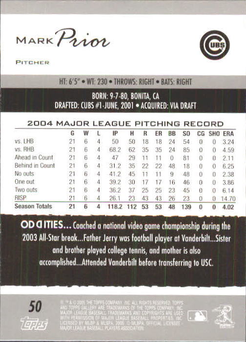 A6153- 2005 Topps Gallery BB Cards 1-188 +Inserts -You Pick- 15+ FREE US SHIP - Picture 92 of 328