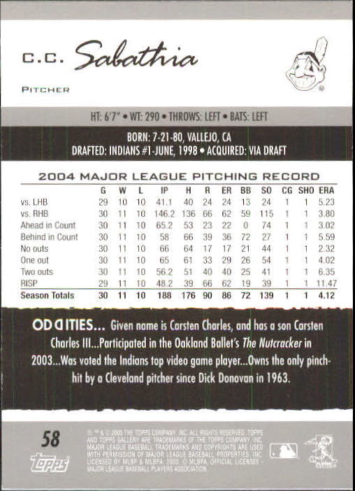A6153- 2005 Topps Gallery BB Cards 1-188 +Inserts -You Pick- 15+ FREE US SHIP - Picture 108 of 328