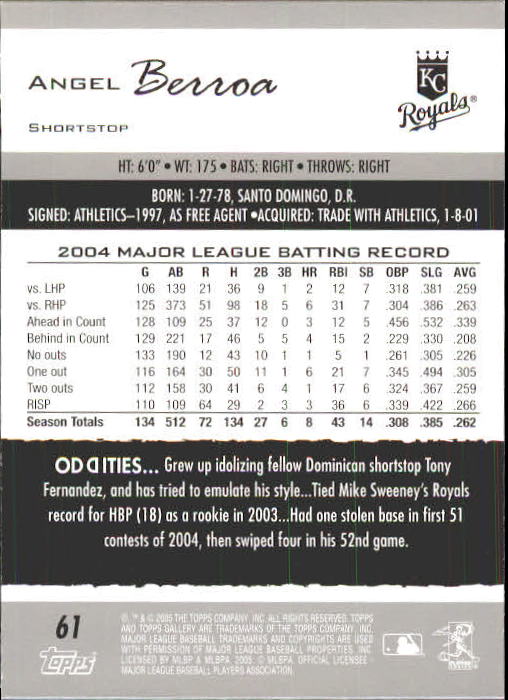 A6153- 2005 Topps Gallery BB Cards 1-188 +Inserts -You Pick- 15+ FREE US SHIP - Picture 114 of 328