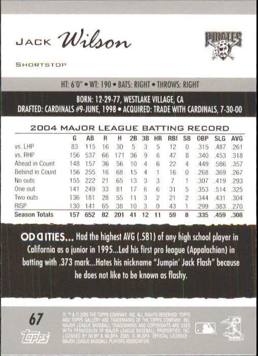 A6153- 2005 Topps Gallery BB Cards 1-188 +Inserts -You Pick- 15+ FREE US SHIP - Picture 126 of 328