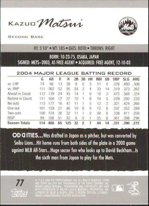 A6153- 2005 Topps Gallery BB Cards 1-188 +Inserts -You Pick- 15+ FREE US SHIP - Picture 142 of 328