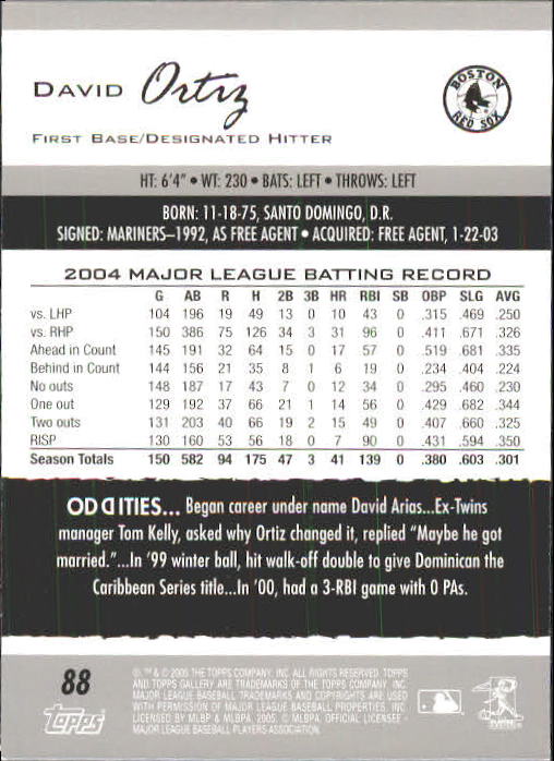 A6153- 2005 Topps Gallery BB Cards 1-188 +Inserts -You Pick- 15+ FREE US SHIP - Picture 164 of 328
