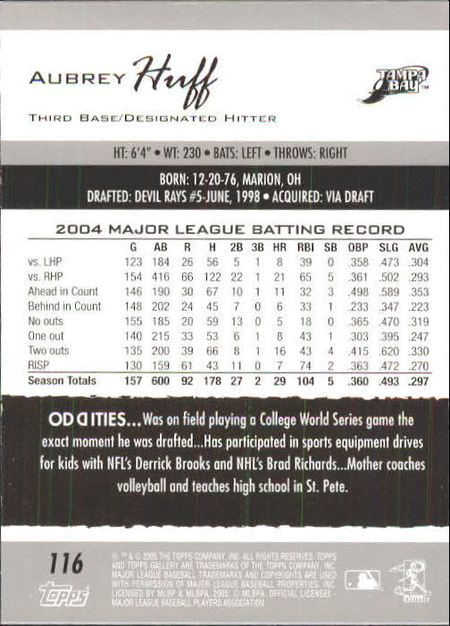 A6153- 2005 Topps Gallery BB Cards 1-188 +Inserts -You Pick- 15+ FREE US SHIP - Picture 216 of 328