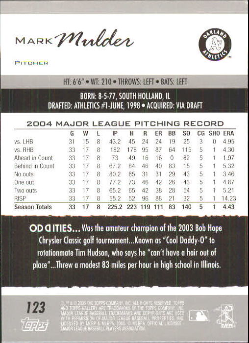 A6153- 2005 Topps Gallery BB Cards 1-188 +Inserts -You Pick- 15+ FREE US SHIP - Picture 230 of 328