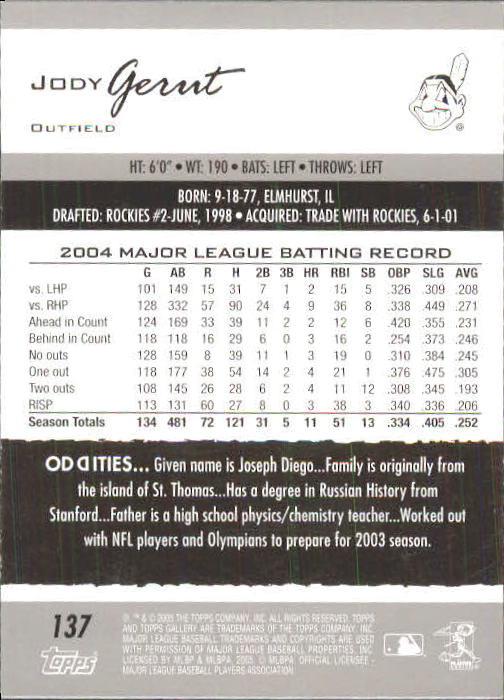 A6153- 2005 Topps Gallery BB Cards 1-188 +Inserts -You Pick- 15+ FREE US SHIP - Picture 256 of 328