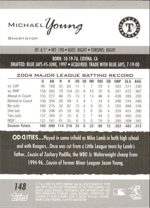 A6153- 2005 Topps Gallery BB Cards 1-188 +Inserts -You Pick- 15+ FREE US SHIP - Picture 278 of 328