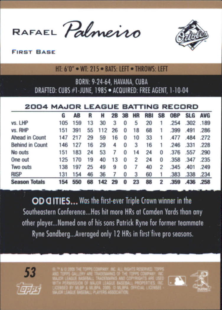 A6153- 2005 Topps Gallery BB Cards 1-188 +Inserts -You Pick- 15+ FREE US SHIP - Picture 292 of 328
