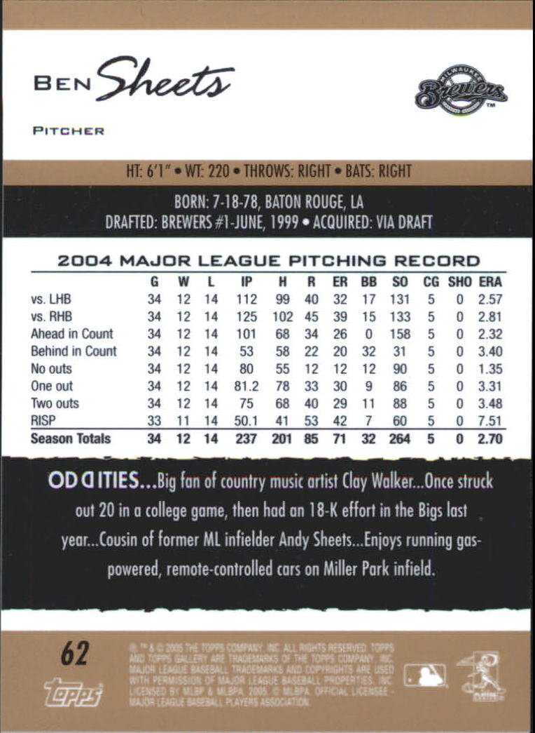 A6153- 2005 Topps Gallery BB Cards 1-188 +Inserts -You Pick- 15+ FREE US SHIP - Picture 296 of 328