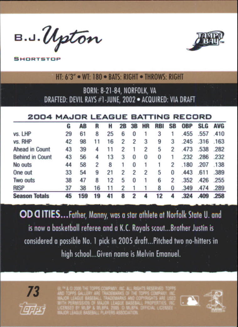 A6153- 2005 Topps Gallery BB Cards 1-188 +Inserts -You Pick- 15+ FREE US SHIP - Picture 302 of 328