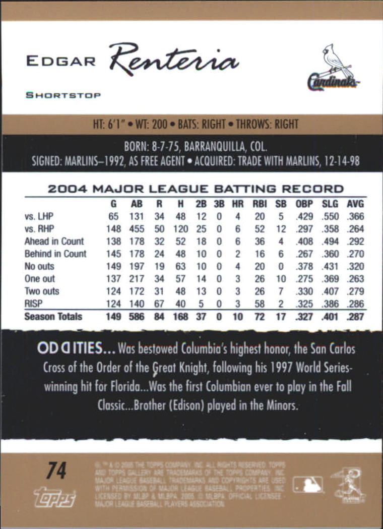 A6153- 2005 Topps Gallery BB Cards 1-188 +Inserts -You Pick- 15+ FREE US SHIP - Picture 304 of 328