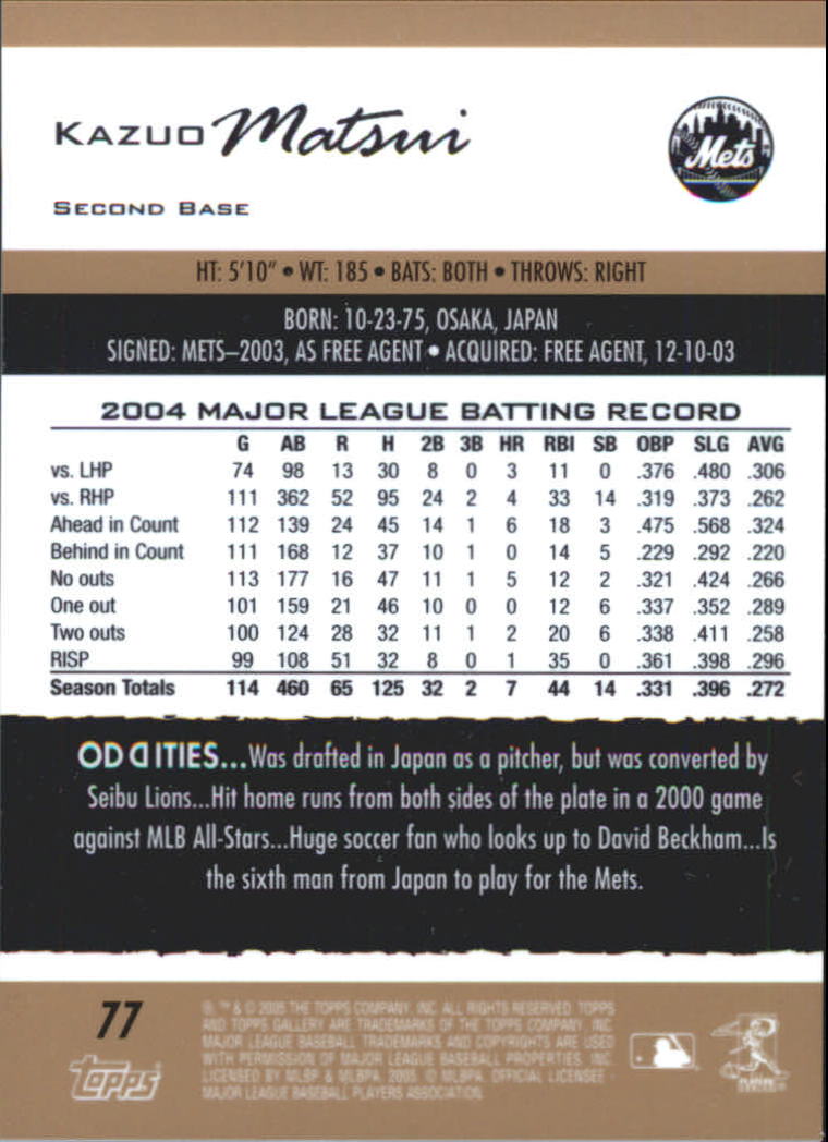 A6153- 2005 Topps Gallery BB Cards 1-188 +Inserts -You Pick- 15+ FREE US SHIP - Picture 306 of 328
