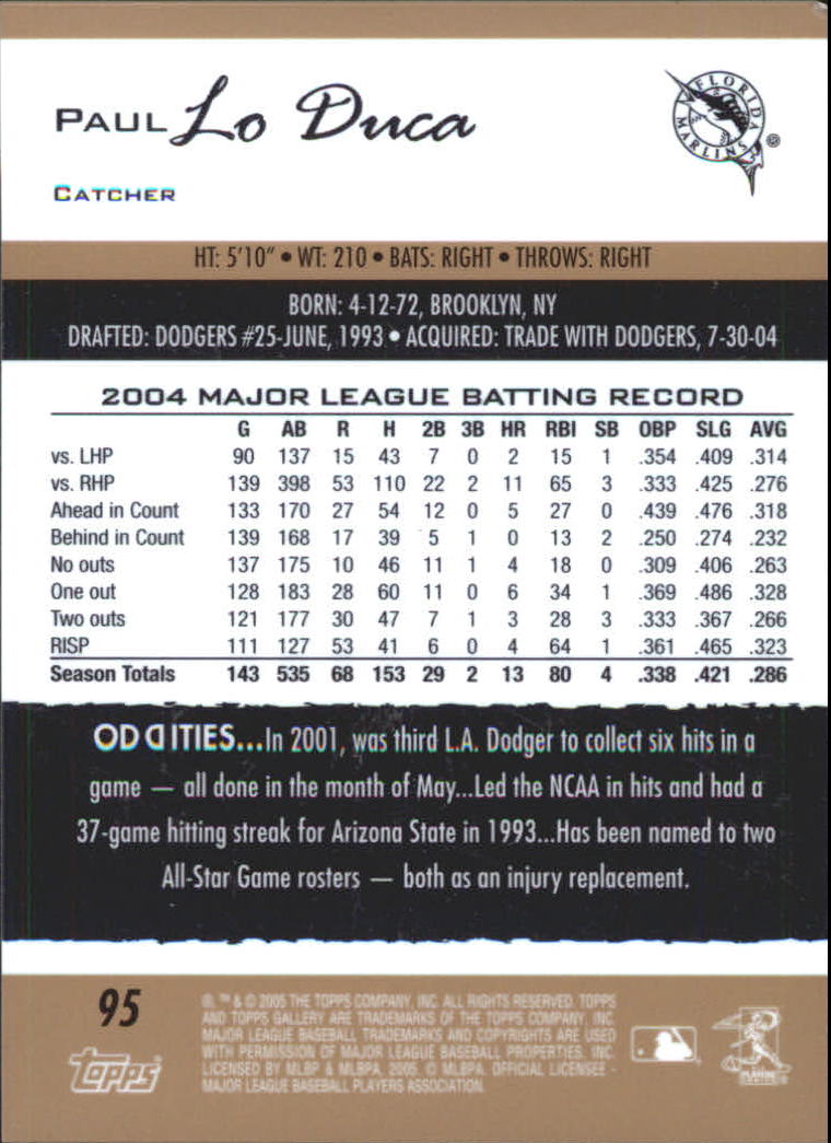 A6153- 2005 Topps Gallery BB Cards 1-188 +Inserts -You Pick- 15+ FREE US SHIP - Picture 312 of 328