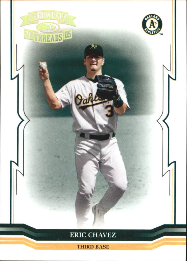 2005 Throwback Threads Gold Century Proof #3 Eric Chavez