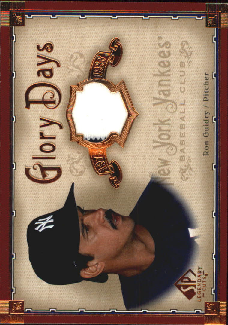 2005 SP Legendary Cuts Glory Days Material #RG Ron Guidry Pants