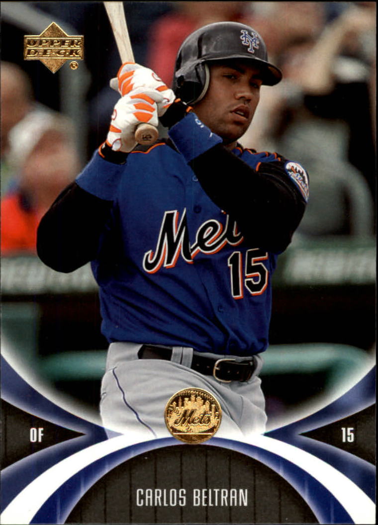 2005 UD Mini Jersey Collection #40 Carlos Beltran