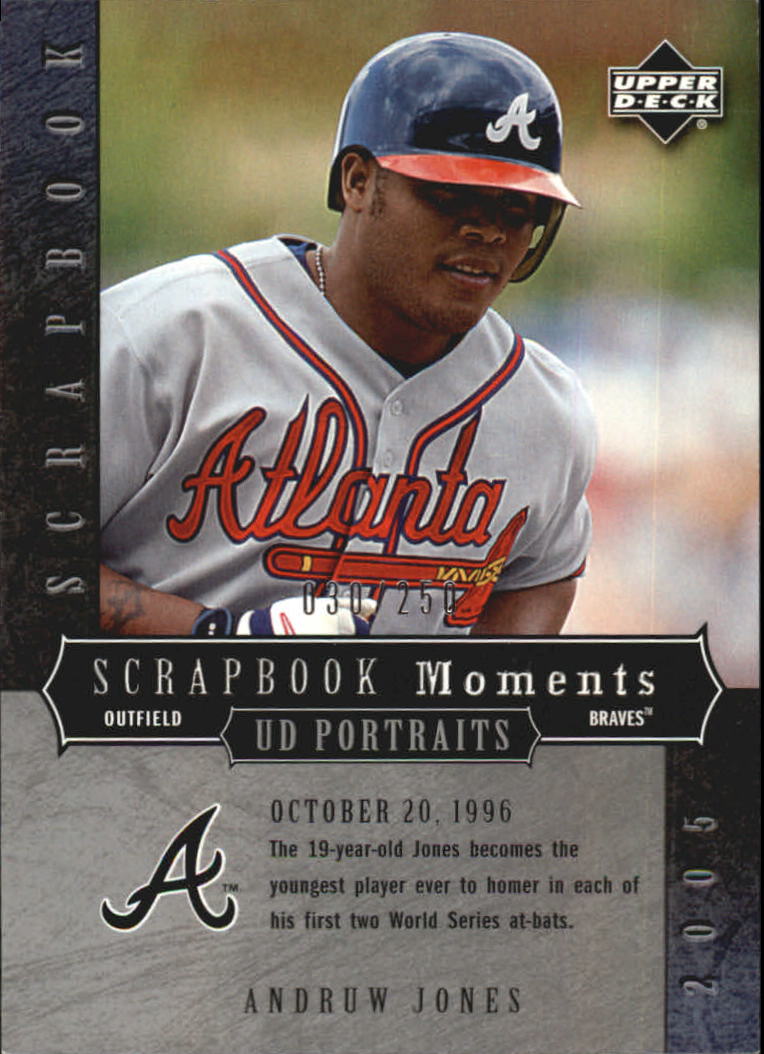 2005 UD Portraits Scrapbook Moments #AJ Andruw Jones