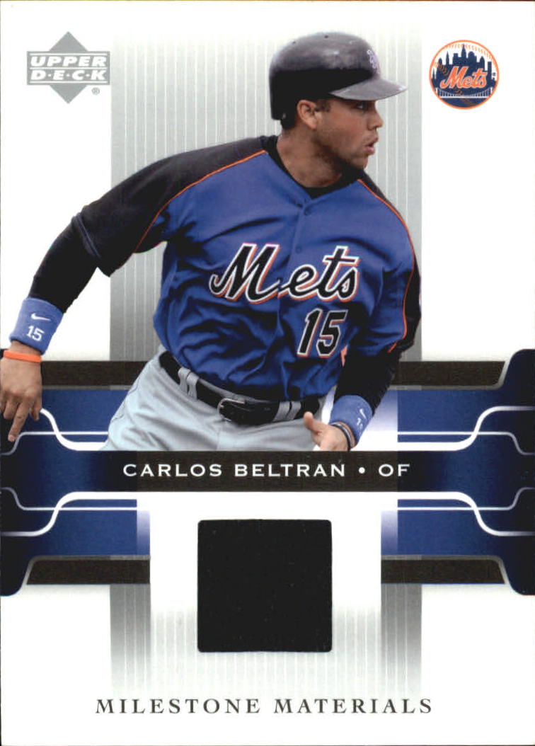 2005 Upper Deck Milestone Materials #CB Carlos Beltran