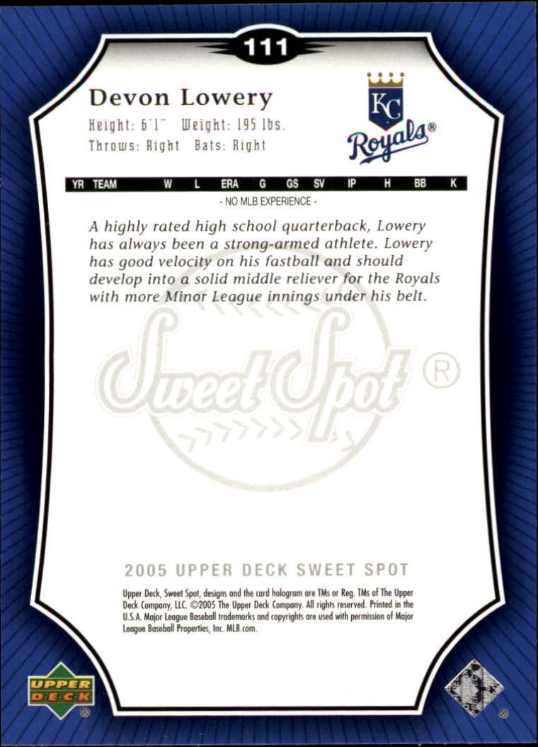 2005 Sweet Spot Baseball (Pick Card From List) C139 08-24 - Picture 11 of 25