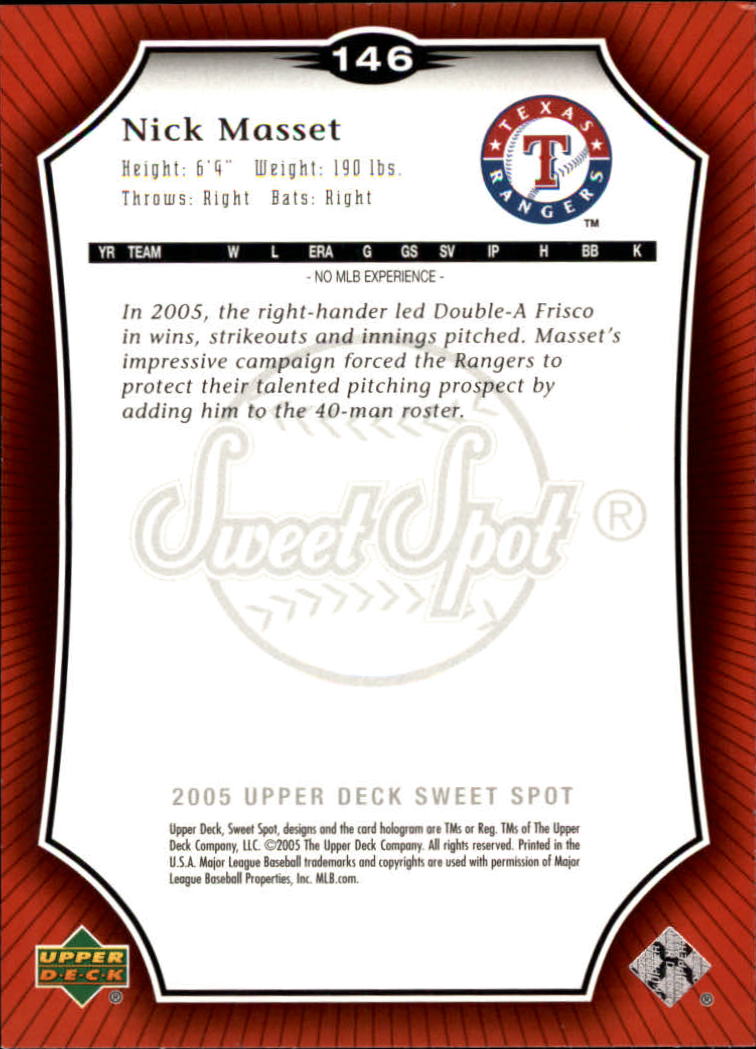 2005 Sweet Spot Baseball (Pick Card From List) C139 08-24 - Picture 21 of 25