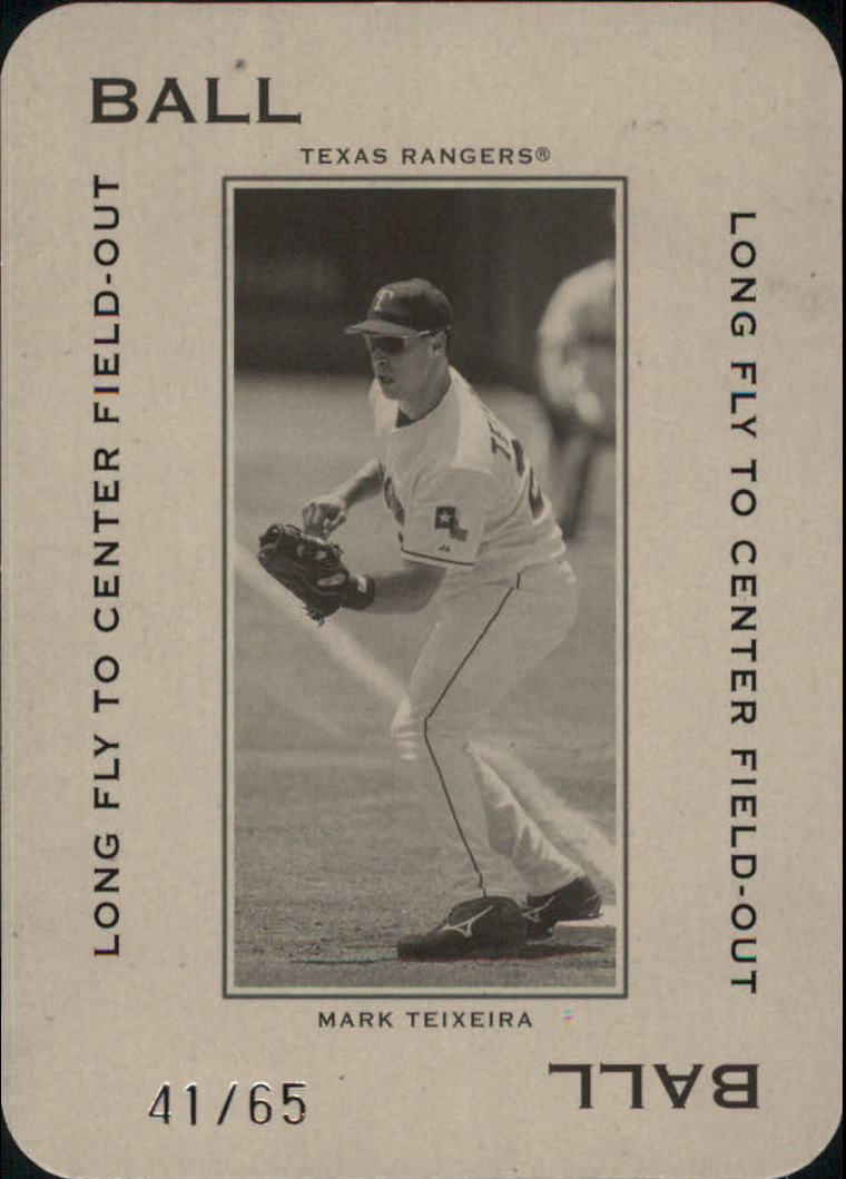 2005 Throwback Threads Polo Grounds 65 BALL Long Fly #43 Mark Teixeira