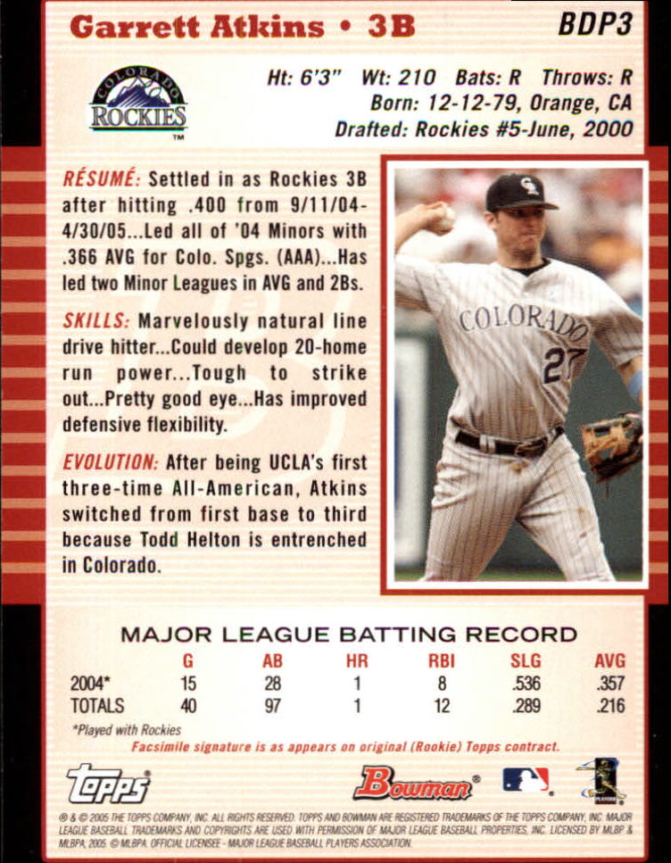 2005 Bowman Draft Baseball Card Pick - Picture 7 of 317