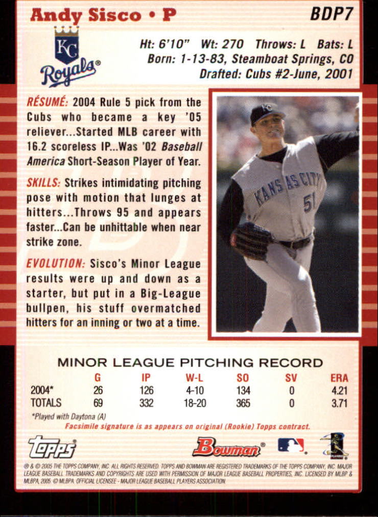 2005 Bowman Draft Baseball Card Pick - Picture 15 of 317