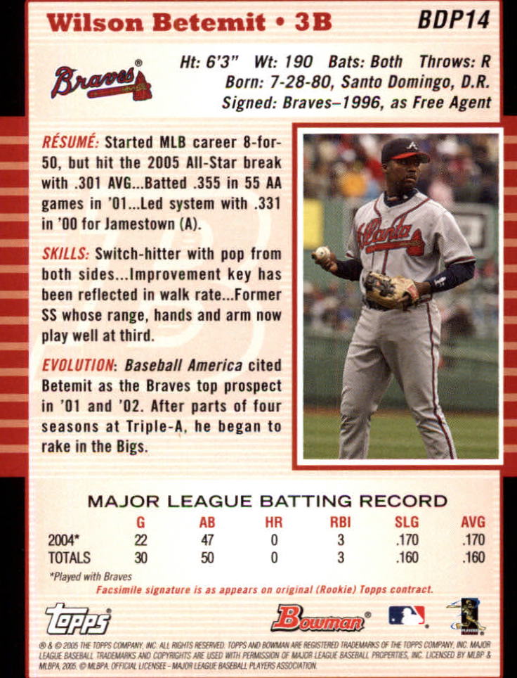 2005 Bowman Draft Baseball Card Pick - Picture 29 of 317