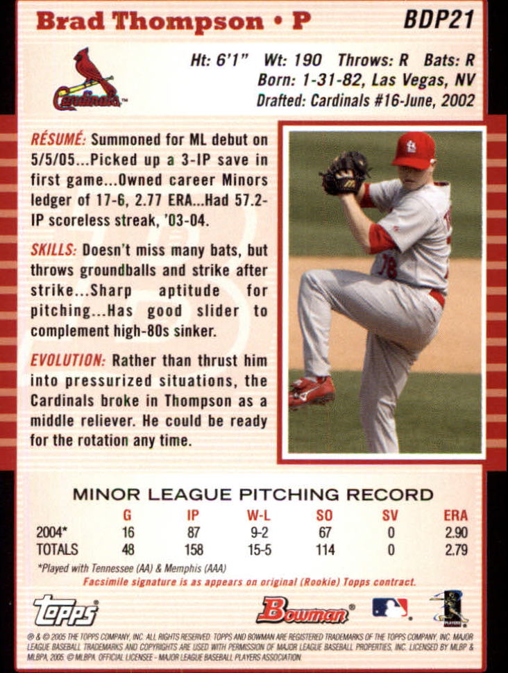 2005 Bowman Draft Baseball Card Pick - Picture 41 of 317