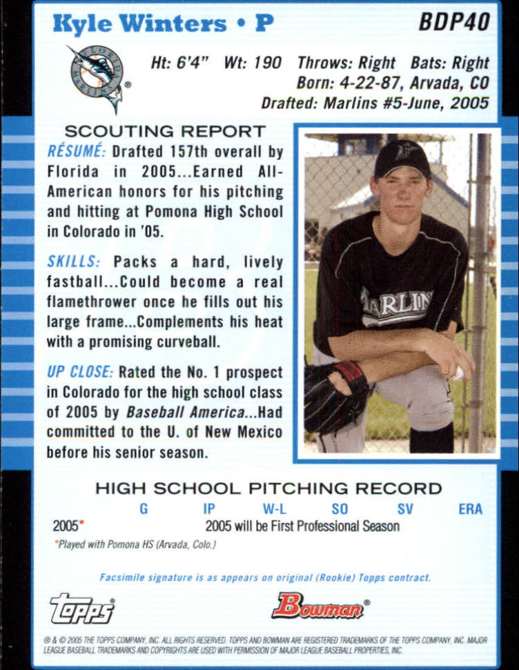 2005 Bowman Draft Baseball Card Pick - Picture 79 of 317