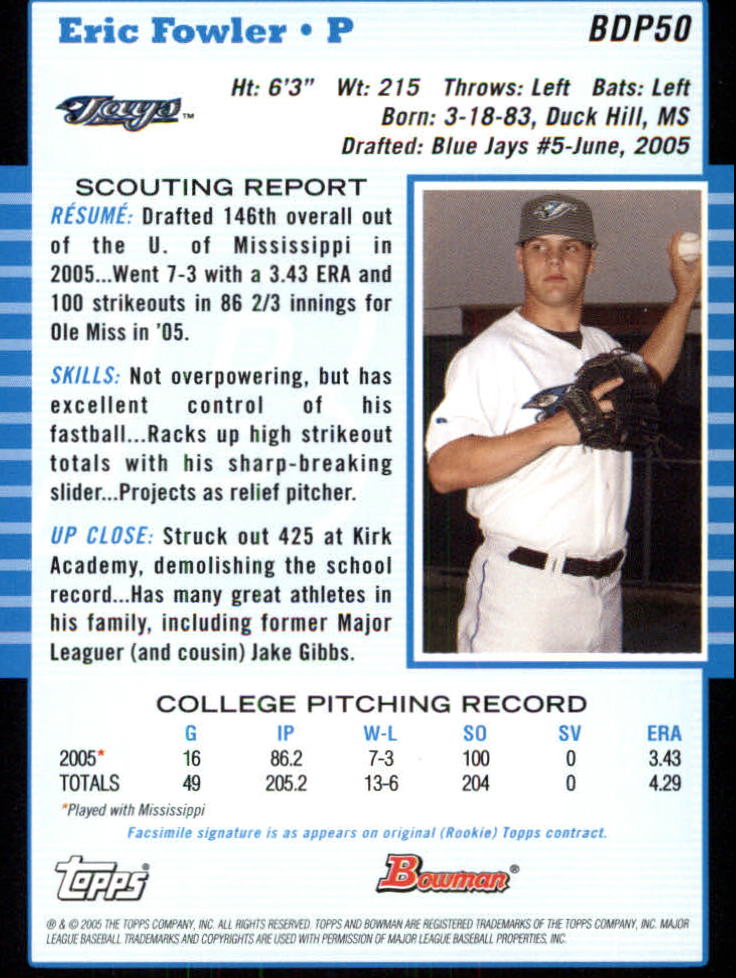 2005 Bowman Draft Baseball Card Pick - Picture 97 of 317