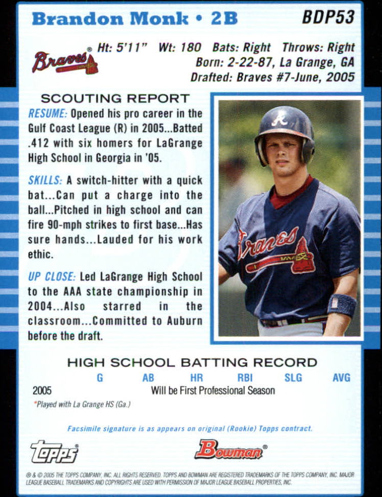 2005 Bowman Draft Baseball Card Pick - Picture 103 of 317