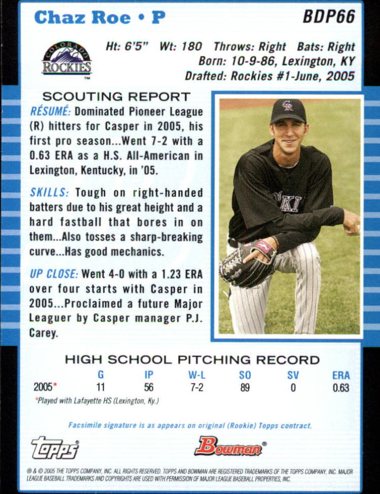 2005 Bowman Draft Baseball Card Pick - Picture 129 of 317