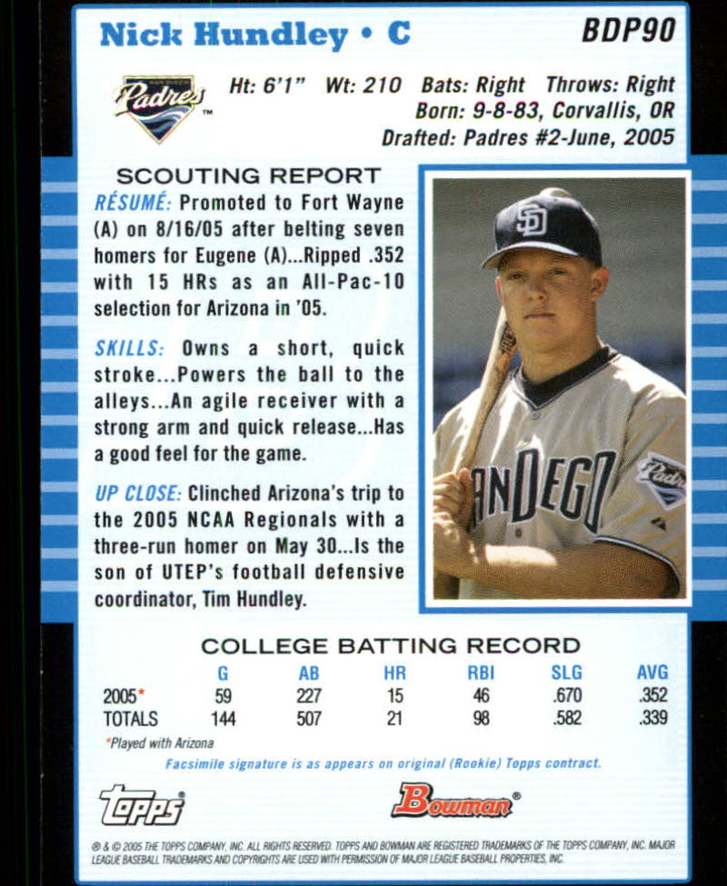 2005 Bowman Draft Baseball Card Pick - Picture 177 of 317