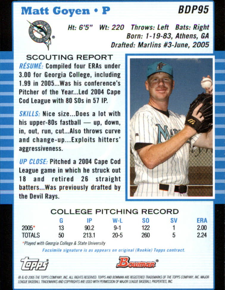 2005 Bowman Draft Baseball Card Pick - Picture 185 of 317