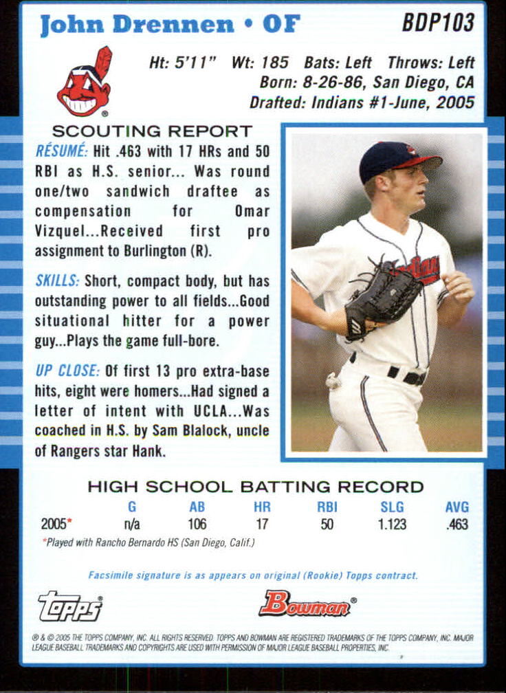 2005 Bowman Draft Baseball Card Pick - Picture 201 of 317
