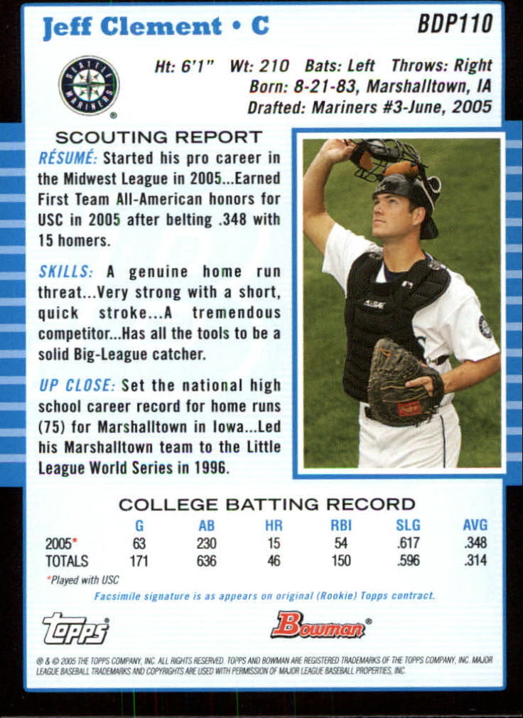 2005 Bowman Draft Baseball Card Pick - Picture 213 of 317
