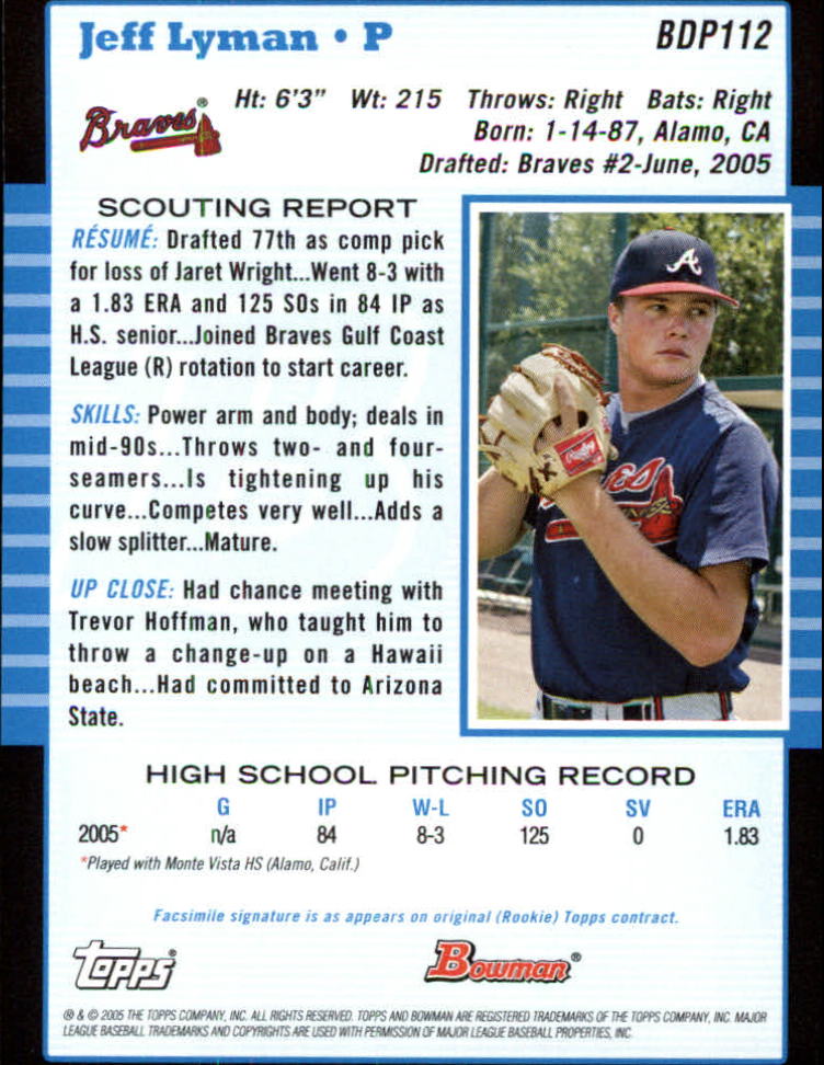 2005 Bowman Draft Baseball Card Pick - Picture 217 of 317