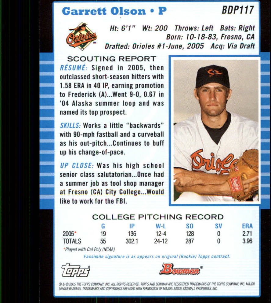 2005 Bowman Draft Baseball Card Pick - Picture 227 of 317